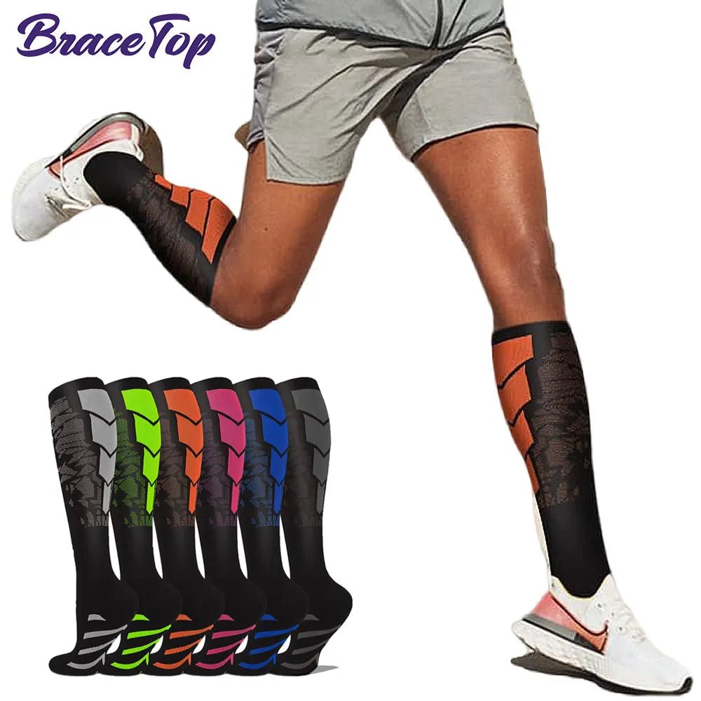 Sports Compression Calf Support Socks - Running Nurses Flight Pregnancy Athletic - lily supply