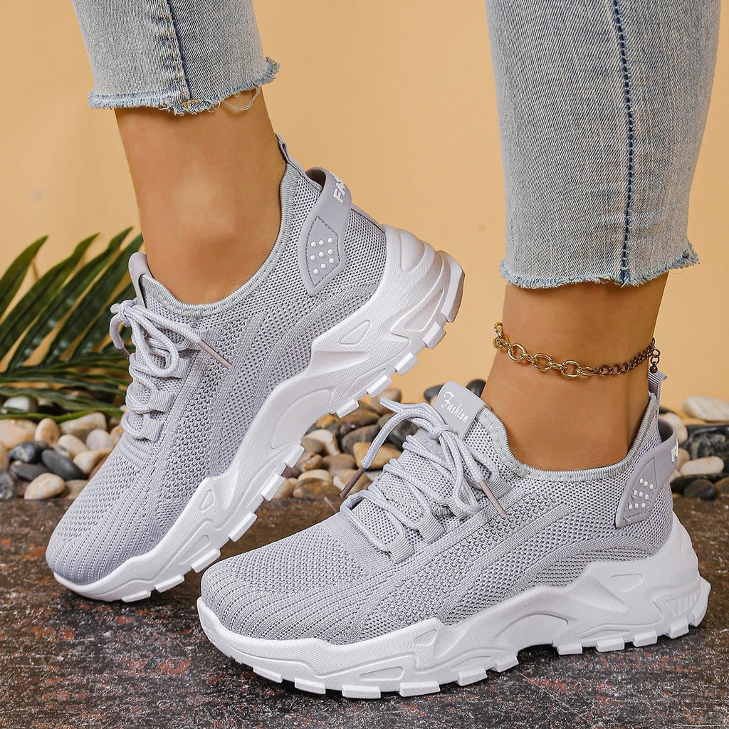 Women's shoes, women's sports shoes 2025 Women's shoes Breathable single - mesh dad shoes Women's casual and versatile sports shoe - lily supply