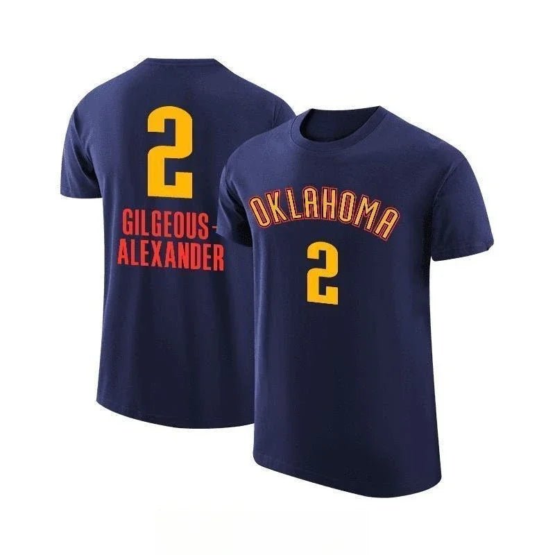 SGA, Williams & Holmgren Basketball Jersey – Casual Short Sleeve Fan Shirt - lily supply