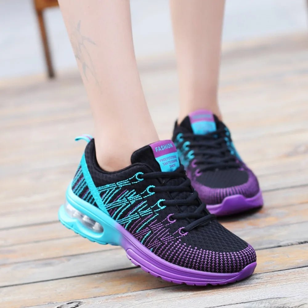 Women Sports Shoes Outdoor High Quality Running Shoes Breathable Athletics Casual Sneaker Ladies Non - slip Sport Walking Shoes - lily supply
