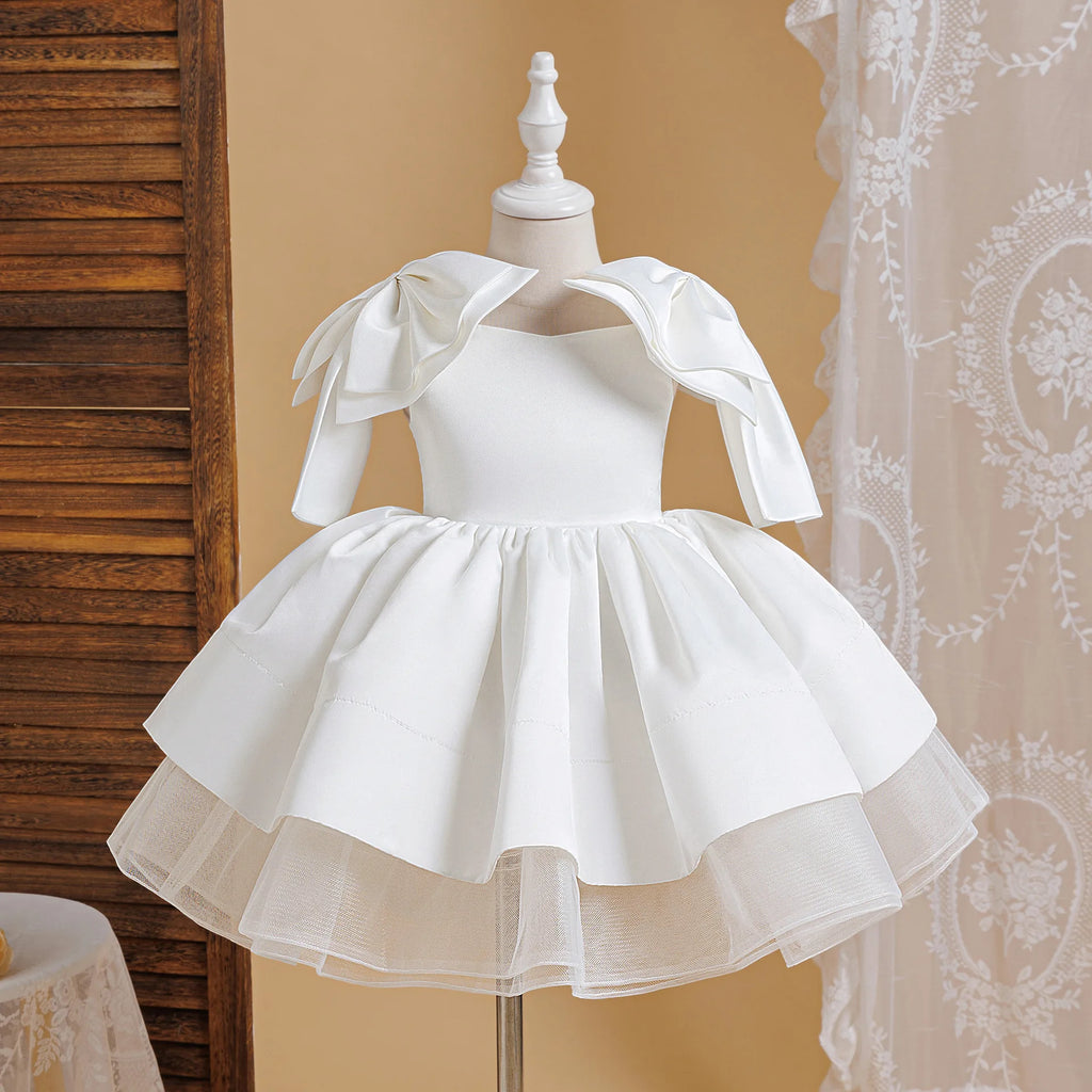 Girls Patchwork Princess Ball Gown Party Dress | Sleeveless Applique Dress Ages 4 - 7Y - lily supply