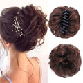 LUPU Synthetic Wavy Curly Messy Bun Claw Clip Hair Piece - lily supply