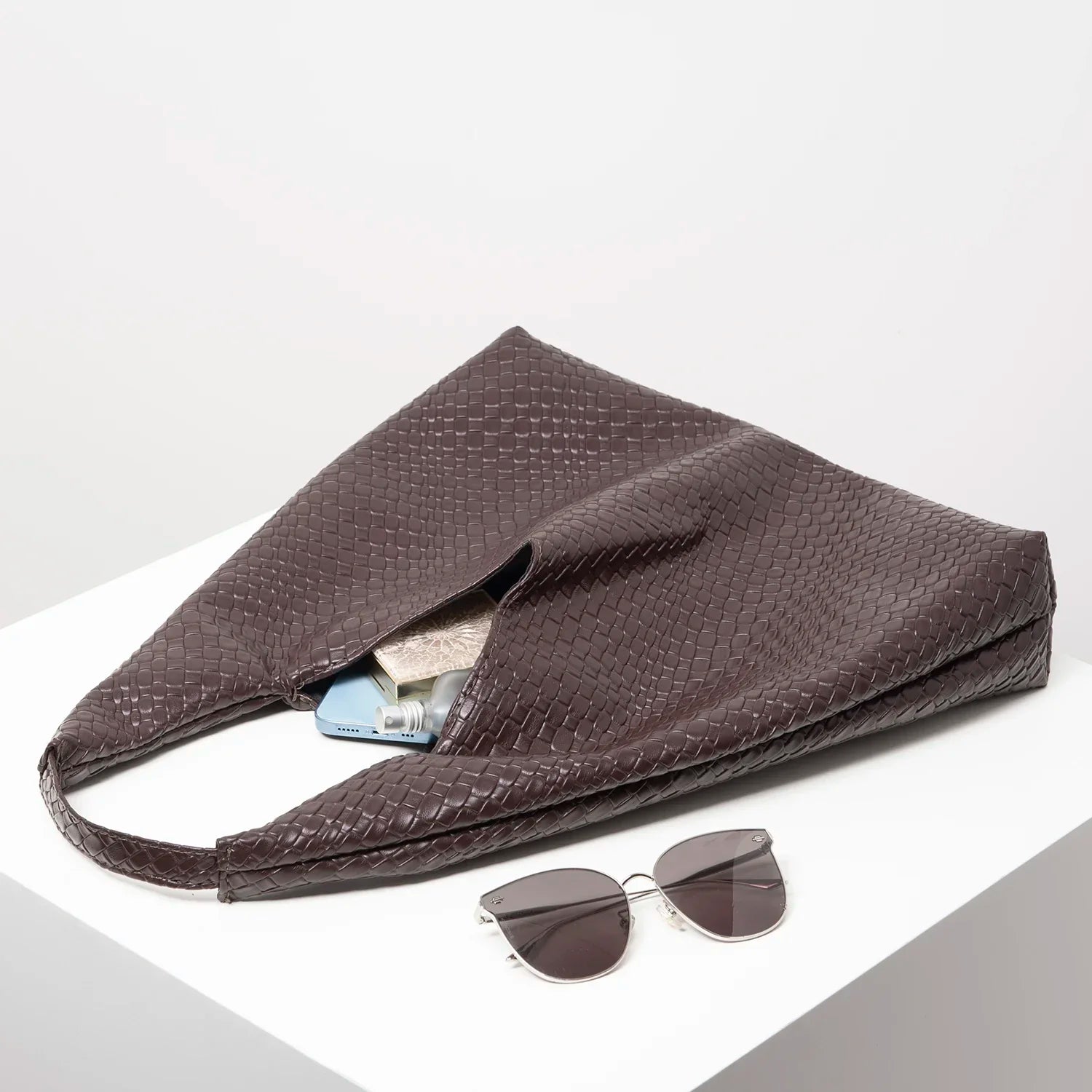 Minimalist Hobo Tote Bag - Retro Elegant Large Capacity Shoulder Bag