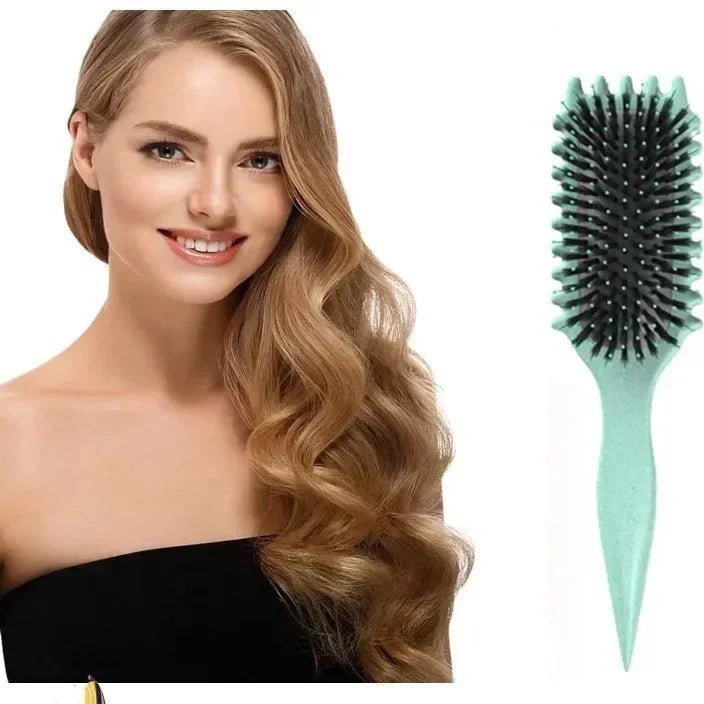 Salon Curly Hair Styling Brush - Combing & Shaping for Men & Women - lily supply