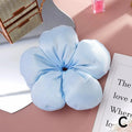 Pink Flower Sponge Scrunchie Hair Tie - Sweet Girl Hair Accessory - lily supply