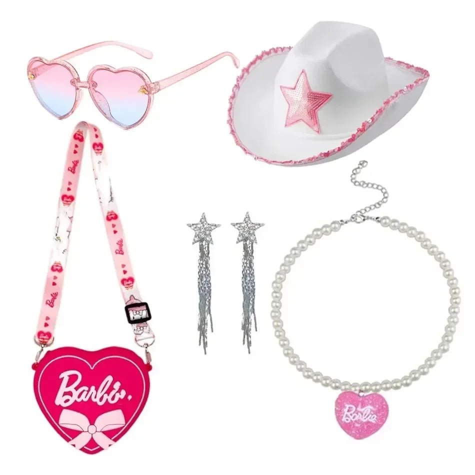 Girls Cowgirl Dress Girls Costume for Kids Girls Cosplay Birthday Party Princess Pink Halloween Carnival For Girls Top Trousers - lily supply