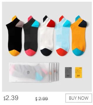 Men's Invisible Silicone Ankle Boat Socks - 5 Pairs Cotton No - Show Slippers - lily supply
