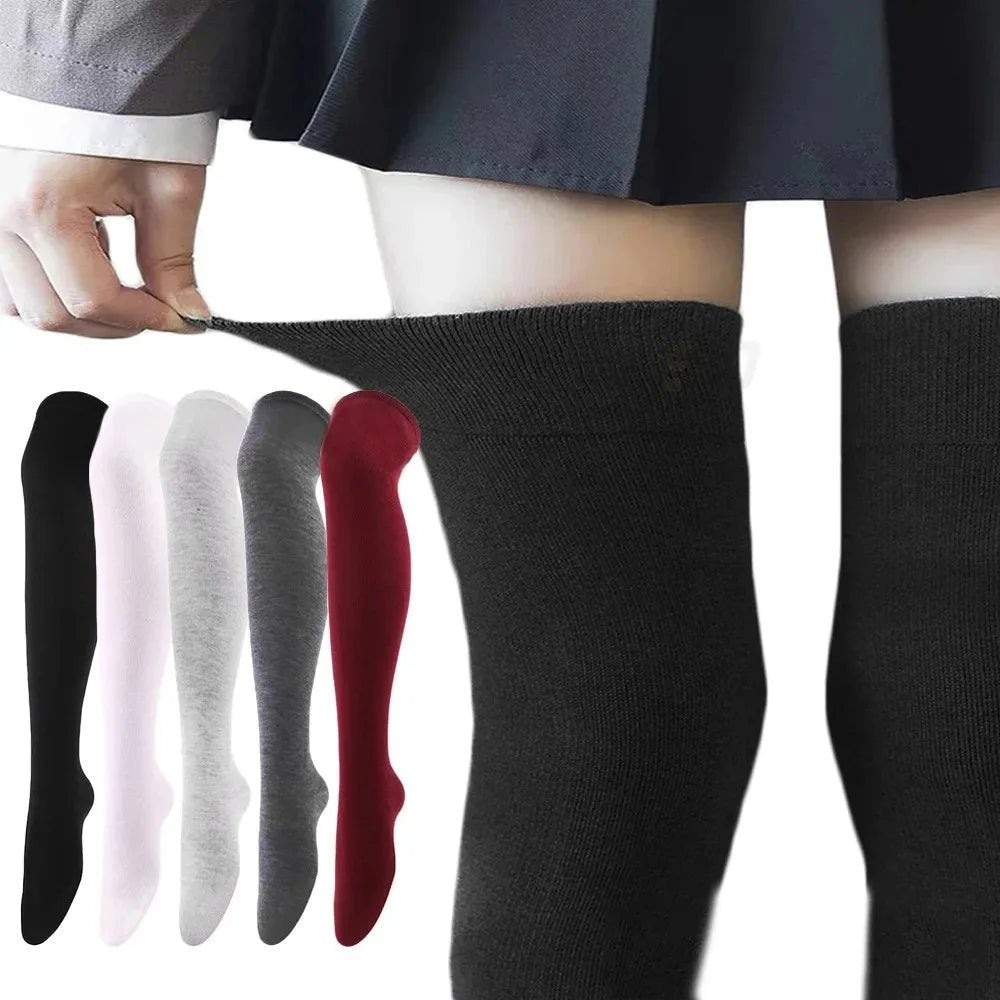 Women Over Knee Thigh High Socks - 5 Colours - lily supply