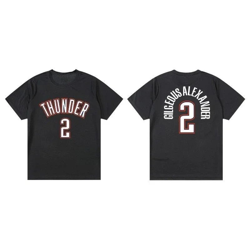 SGA, Williams & Holmgren Basketball Jersey – Casual Short Sleeve Fan Shirt - lily supply