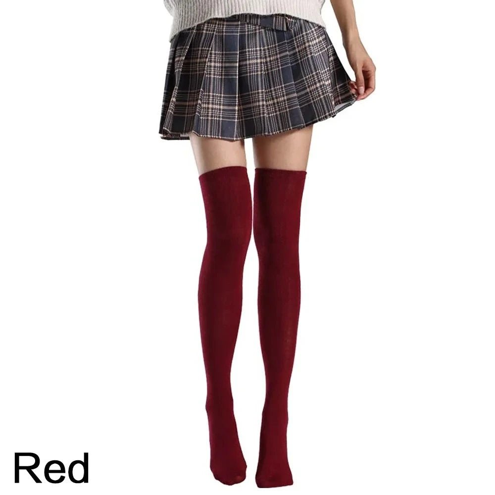 Women Over Knee Thigh High Socks - 5 Colours - lily supply