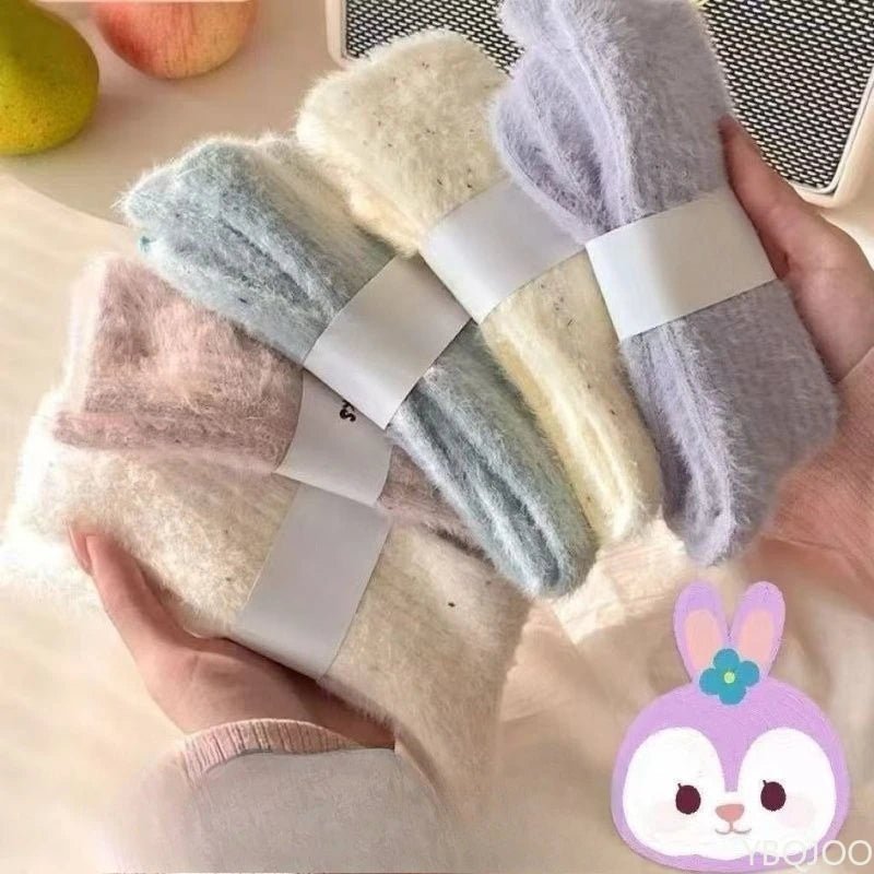 Women's Warm Velvet Stacked Socks – Soft Plush Winter Socks - lily supply