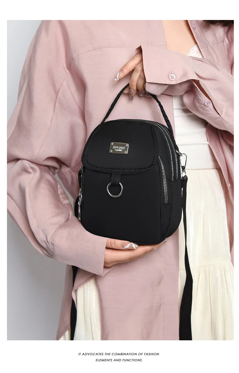 Women's Lightweight Phone Crossbody Tote Bag - Multi-Pocket Daily Outing Bag