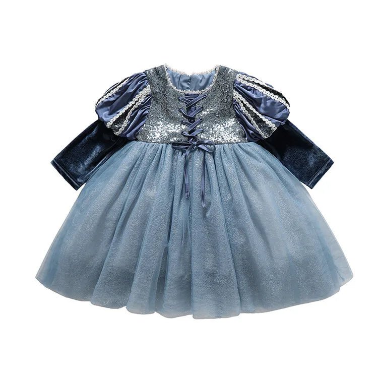 Girls Dress 2023 Spring Autumn New Western Style Children Trendy Birthday Little Girl Princess Dress - lily supply