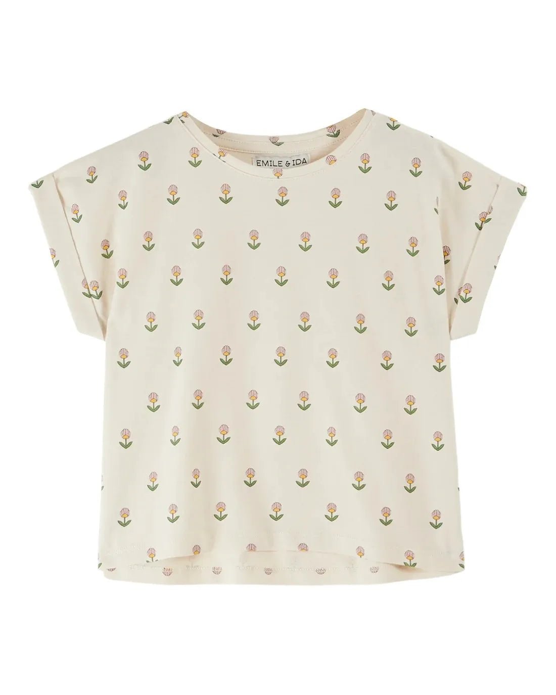 Kids Retro Print Summer Outfit Set | Top Tee & Shorts 2 - 12Y - lily supply