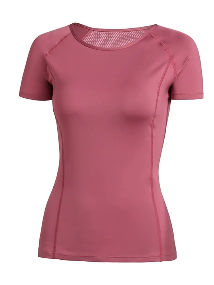 Ladies Sportswear Yoga Wear Women's Sports T-Shirt Top Fitness Clothes Running - lily supply