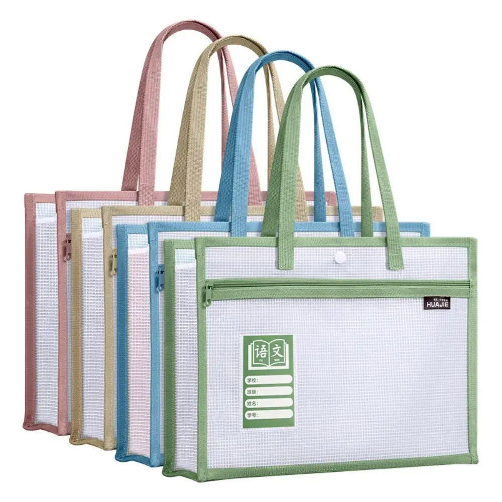 Portable 2-Layer Waterproof School Tote Bag - Large Capacity Tutorial Bag