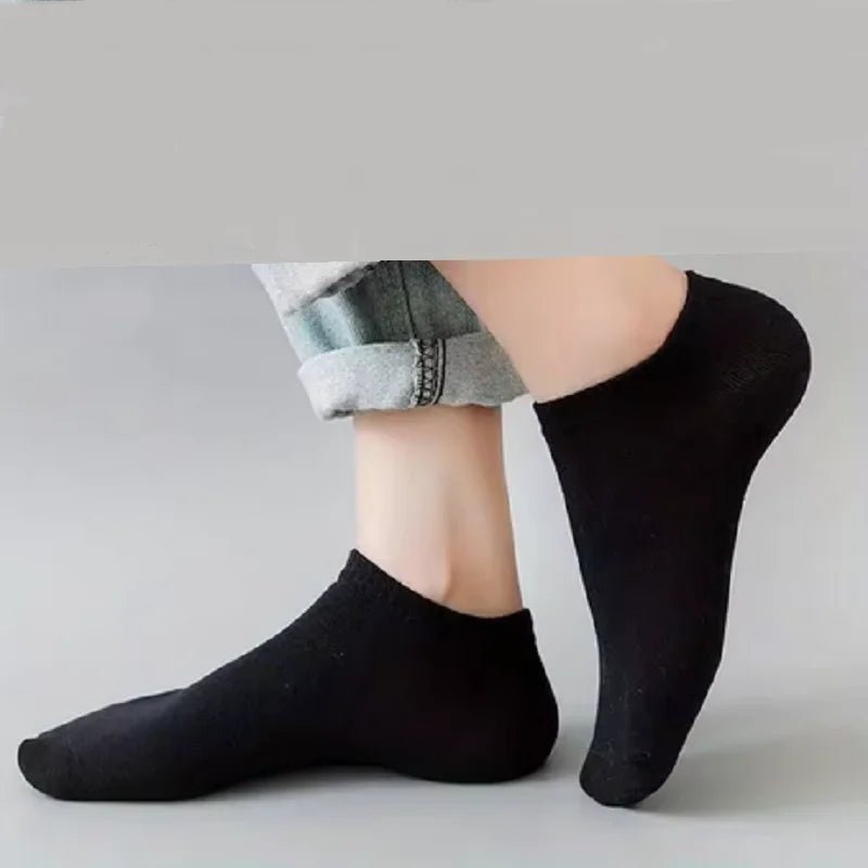 5 Pairs Women's No - Show Low - Cut Cotton Socks - Breathable Summer Solid Colours - lily supply