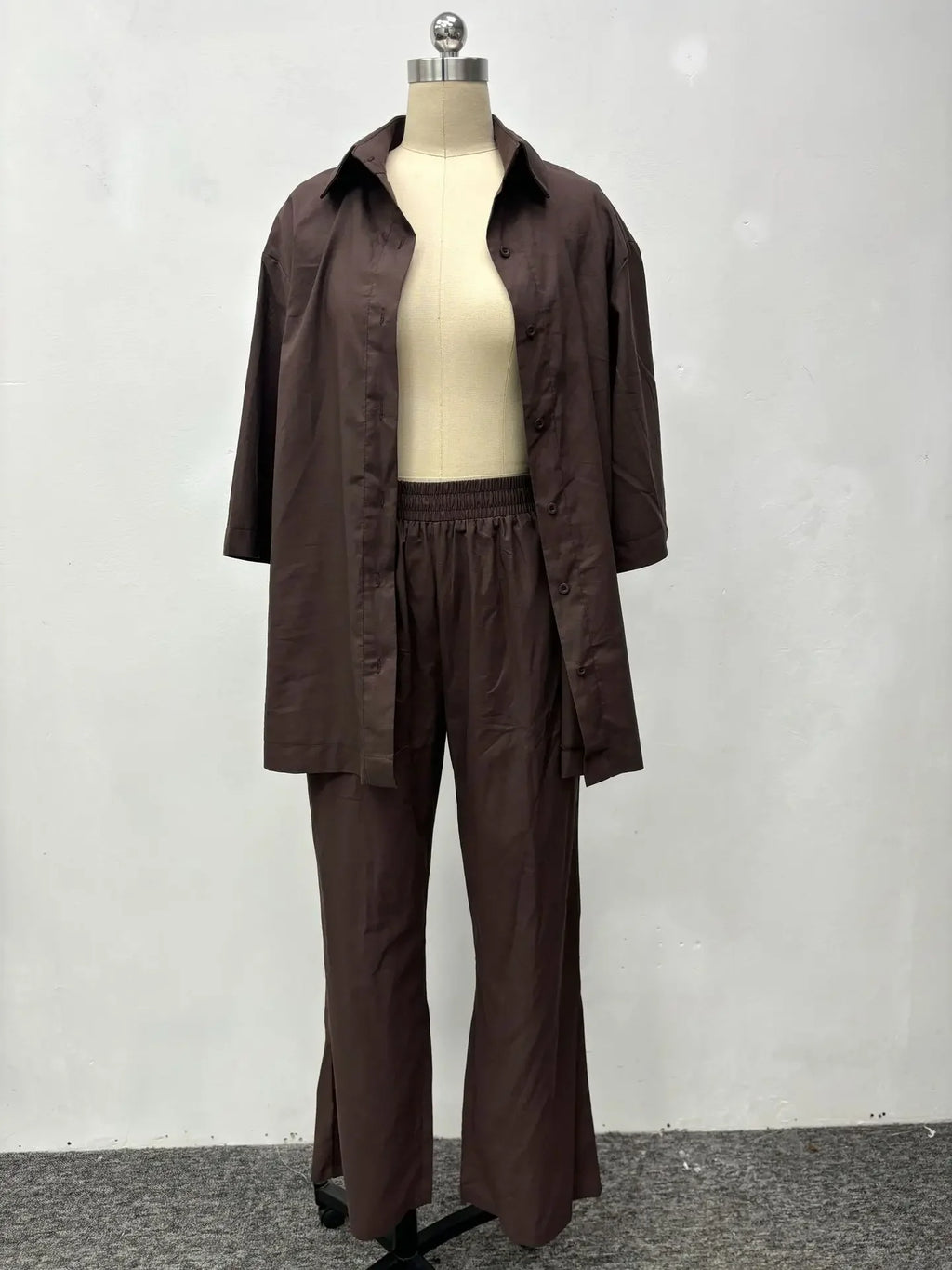 Elegant Two-Piece Shirt & Trouser Set