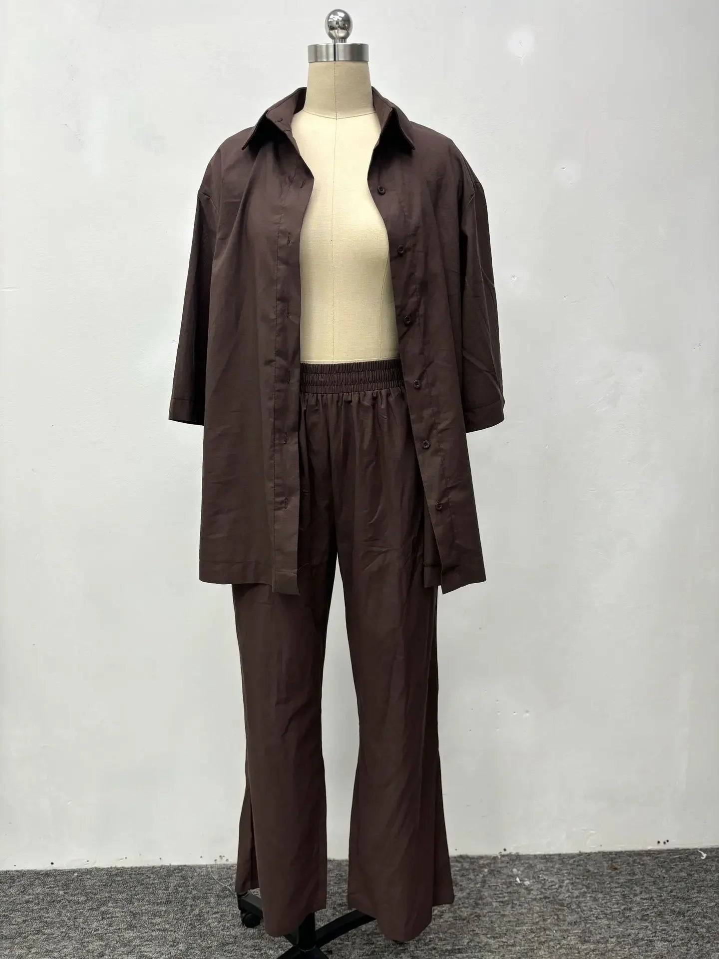 Elegant Two-Piece Shirt & Trouser Set