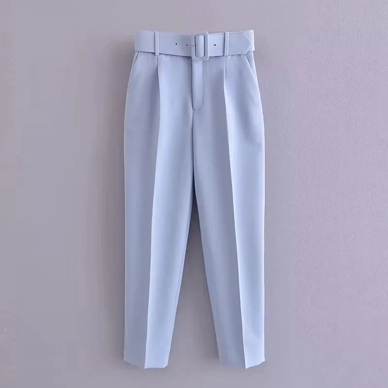 KONDALA Women's Blazer & Wide Leg Pants Set
