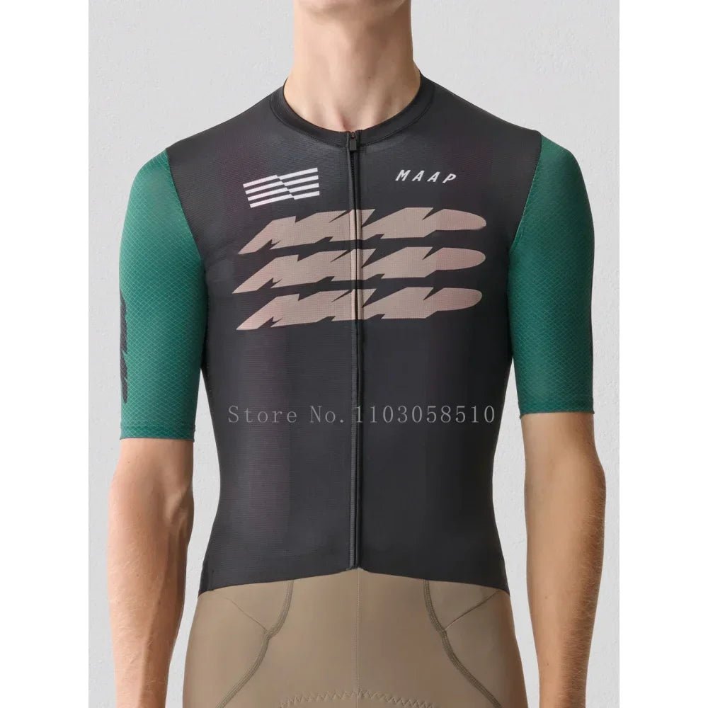 Cycling Jersey for Men short Sleeve Pro Team MTB Road Bike Clothing Breathable Bicycle Shirts 2025 Mountain Bicycle Clothing - lily supply