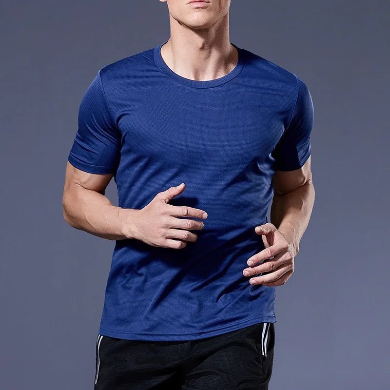 Men's Quick - Dry Compression Running T-Shirt – Gym & Fitness Jogging Top - lily supply