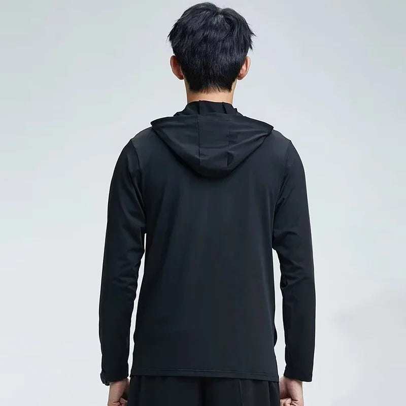 Men's Waterproof Hooded Cycling Windbreaker - Quick Dry Running Outdoor Jacket