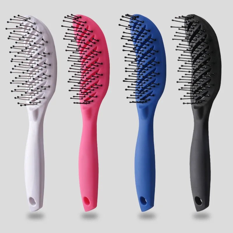 9 - Row Detangling Hair Brush - Scalp Massage Styling Hairbrush - lily supply