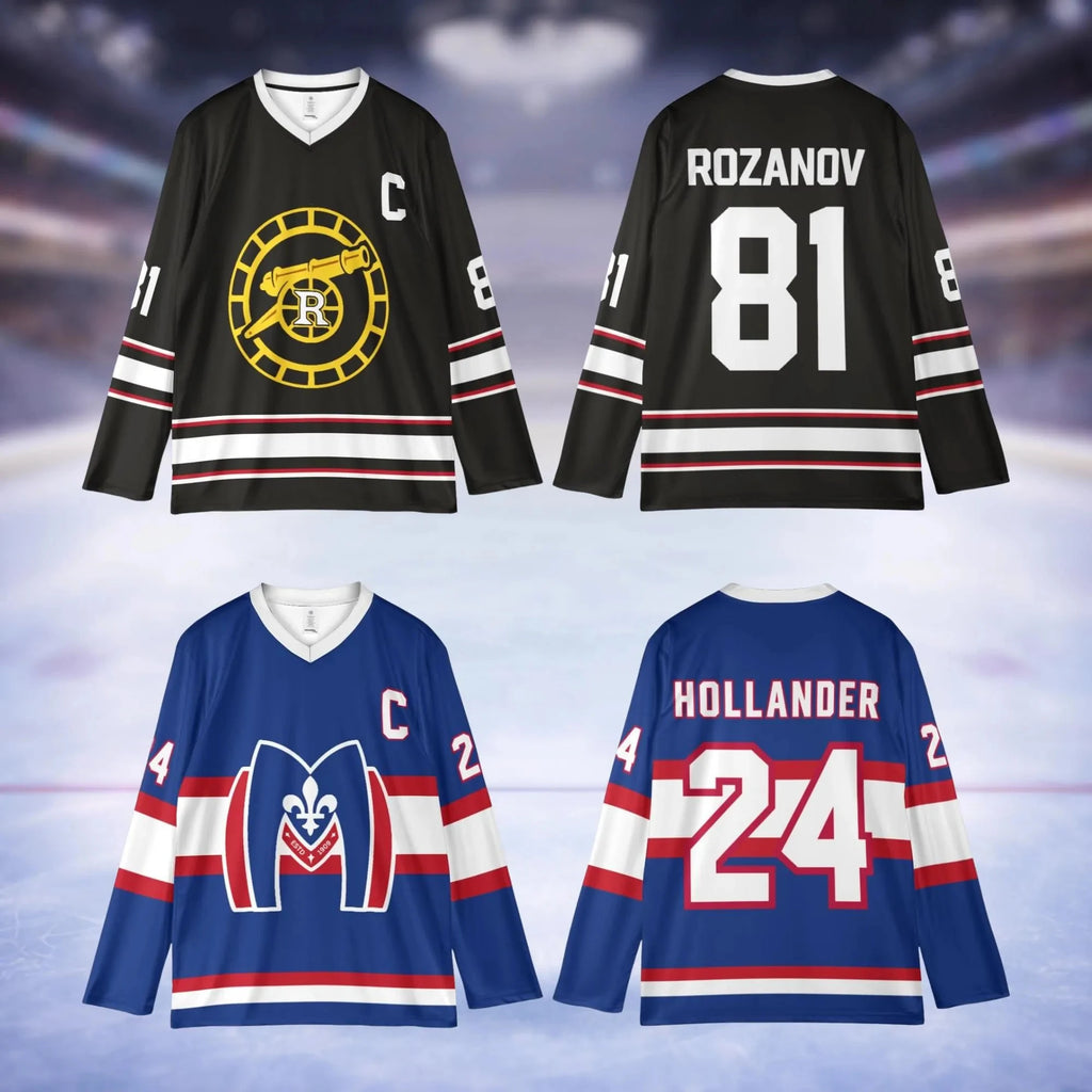 Heated Rivalry Inspired Ilya Rozanov & Shane Hollander Hockey Jersey Hollanov Merch Hudson Williams Connor Storrie Fan Jersey - lily supply