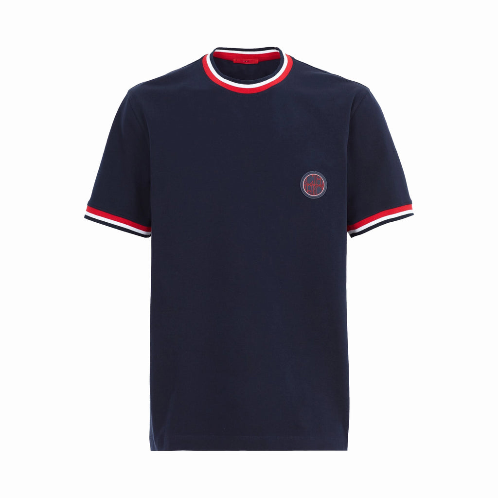 Men's Cotton Stripe O-Neck Loose Fit T-Shirt