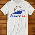 France 98 Retro Football Jersey – Vintage No.98 Soccer Tee - lily supply