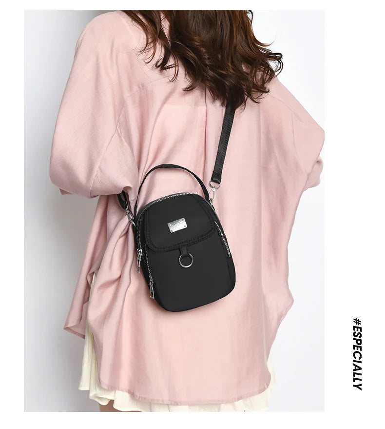 Women's Lightweight Phone Crossbody Tote Bag - Multi-Pocket Daily Outing Bag