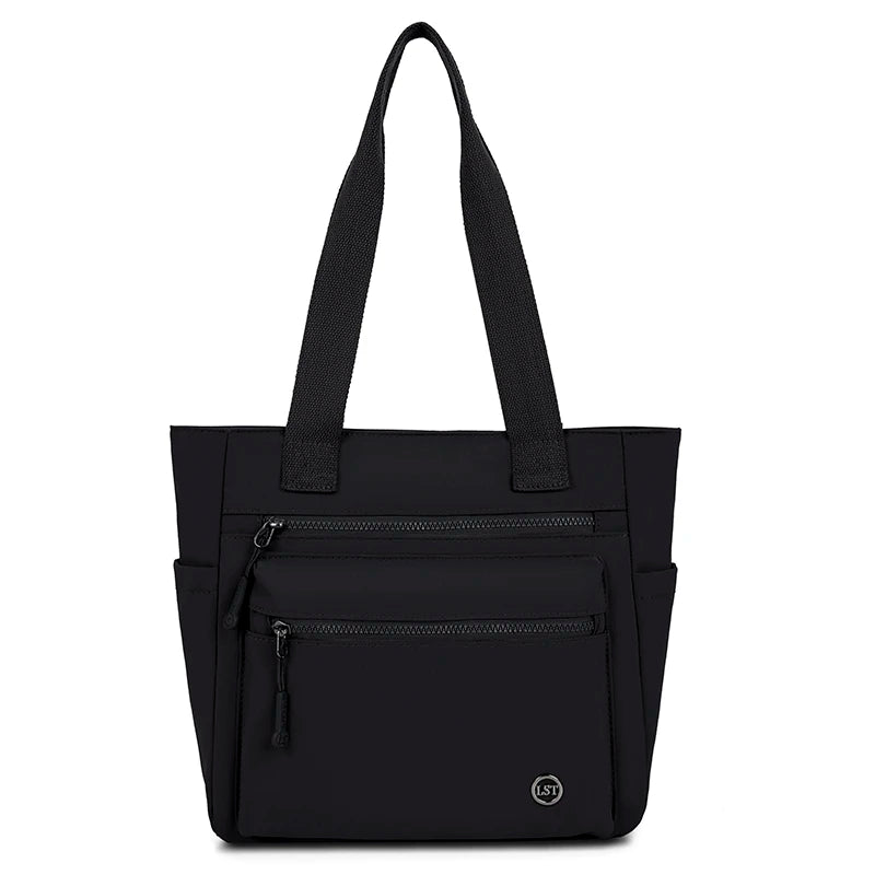 Women's Waterproof Canvas Eco Shoulder Tote Bag - Work School Travel Shopping - lily supply