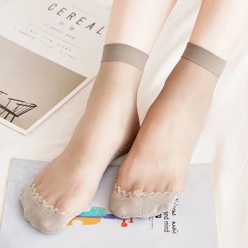 Women's Ultrathin Transparent Boat Socks – Invisible No - Show Socks - lily supply