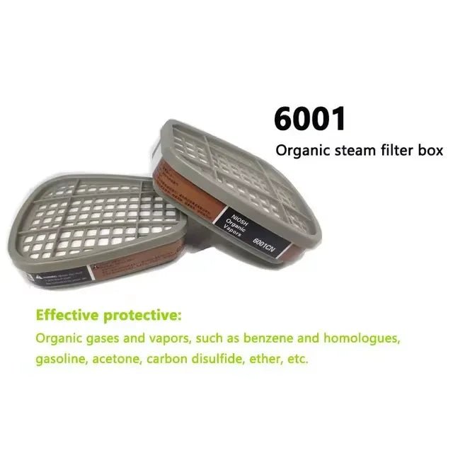 6001/6002/6004 Cartridge Box 5N11 Cotton Filters Sets For 3m 6200/7502/6800 Dust Gas Mask Respirator Chemical Painting Spraying - lily supply