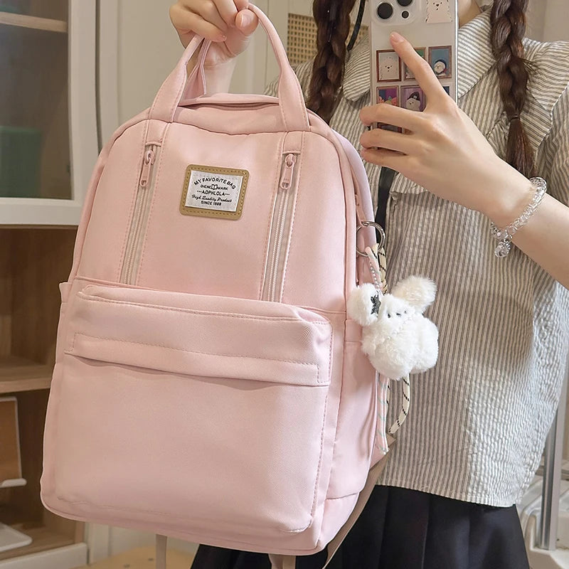 Women's Backpack Daily Travel Female Multi-pocket Casual Woman Man Travel Bag Schoolbag for Teenage Girl Boy Laptop Knapsack