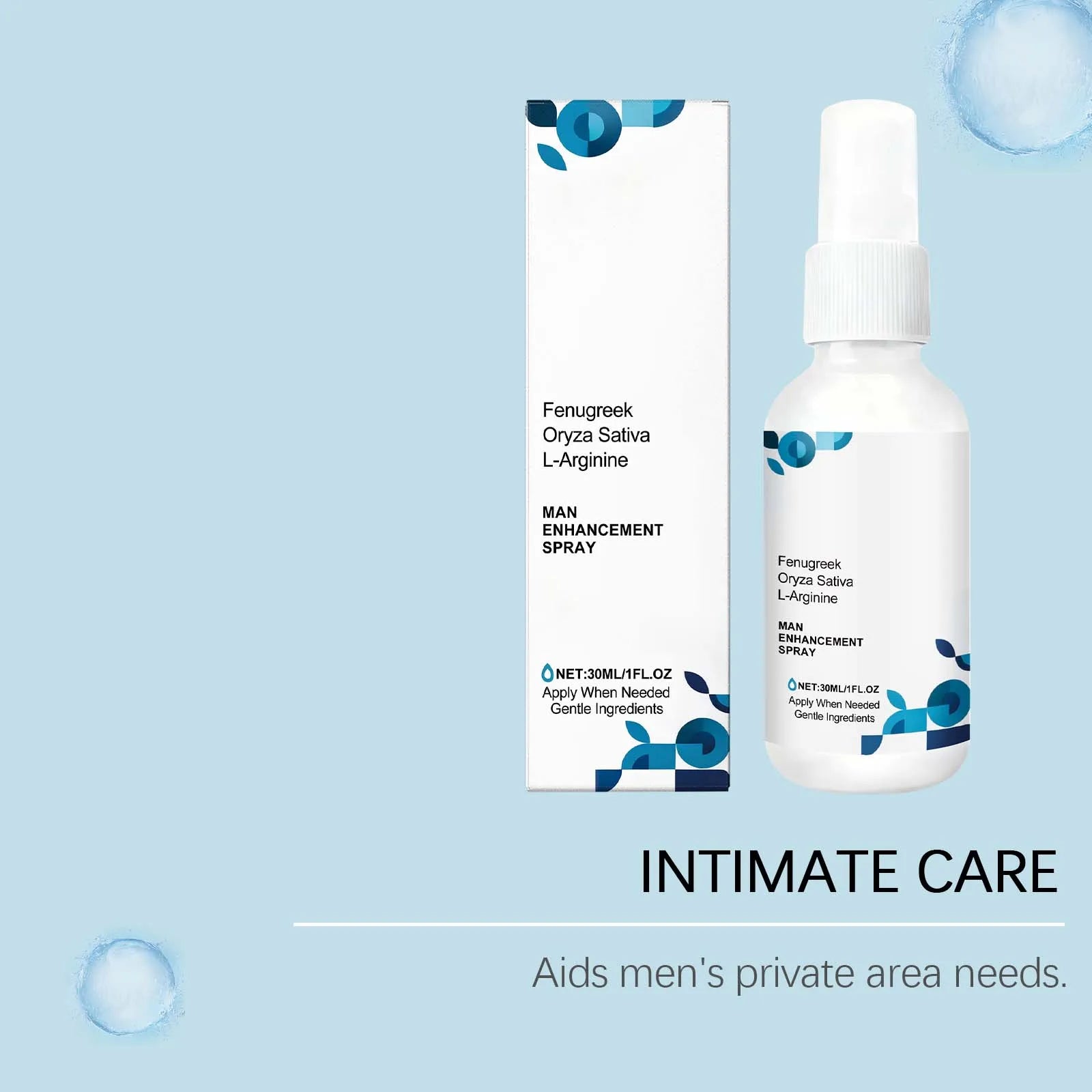 Men's Body Care Spray: Gentle Ingredients Nourish & Protect Skin, Delivers Daily Vitality for Comfortable Skin - lily supply