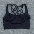 New Fitness Sports Bra for Women Push Up Cross Back Shockproof Running Gym Training Workout Yoga Underwear Crop Tops - lily supply
