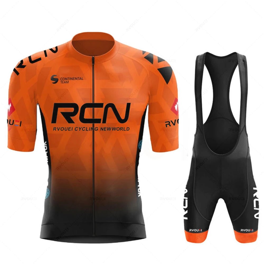2025 RCN Team Cycling Jersey Set Summer Breathable Road Bicycle Suit Riding Uniform Bike MTB Clothing New Sports Cycling Kits - lily supply