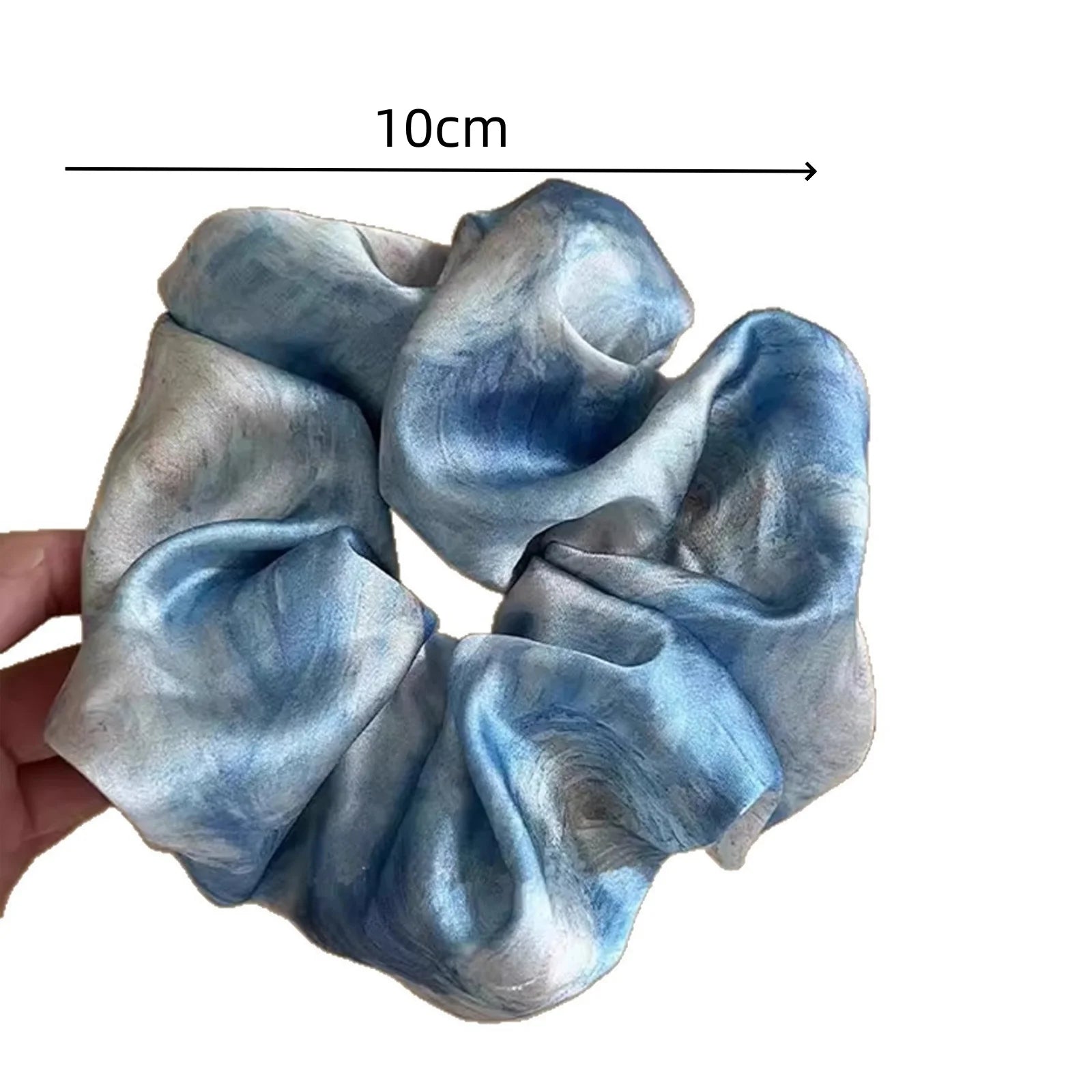 Women's Silk - Like Hair Scrunchie - Elegant Fabric Hair Tie Accessory - lily supply