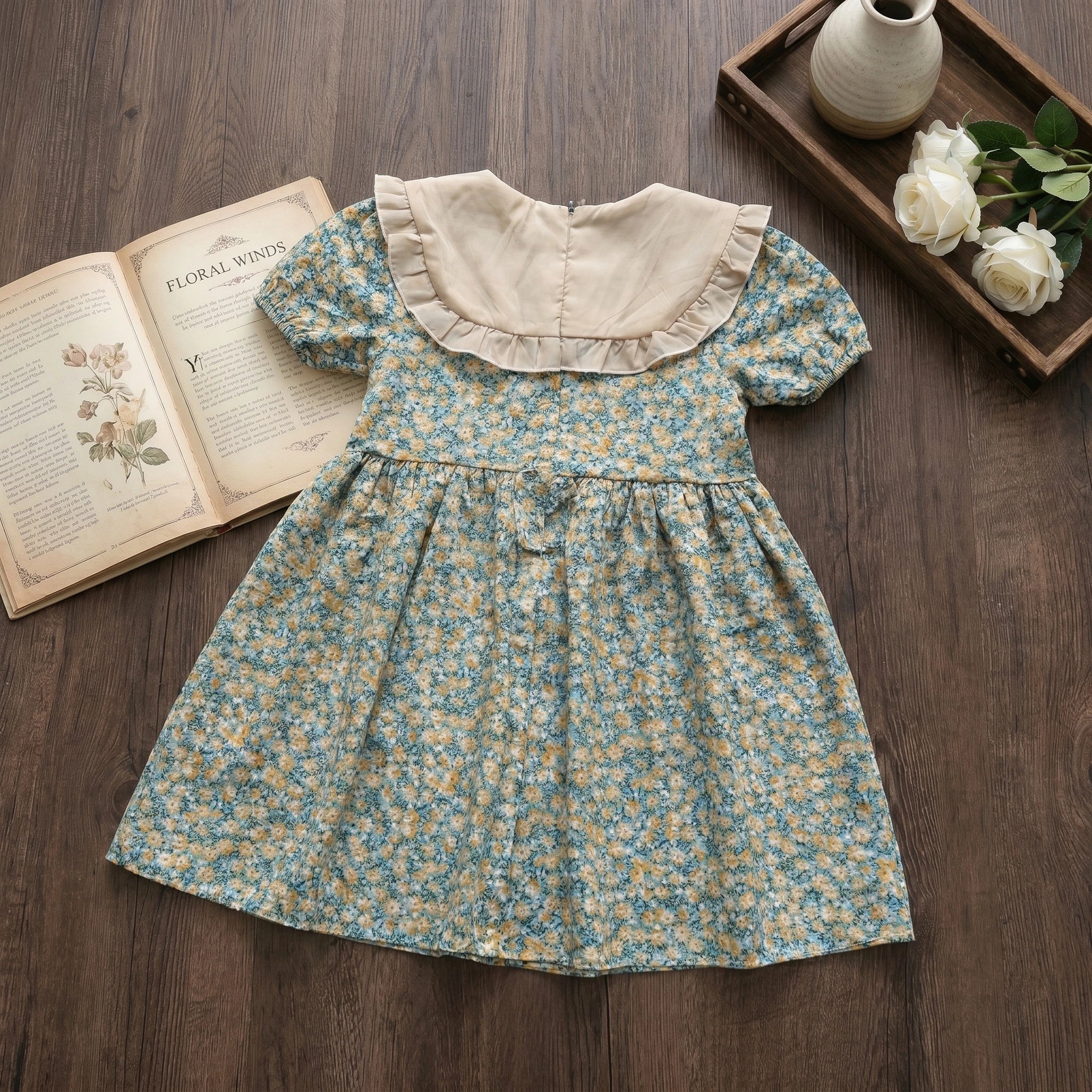 Girls' Floral Dress, Summer Hot - Selling Style, Internet Celebrity Children's Dress, Stylish Little Girl Dress - lily supply