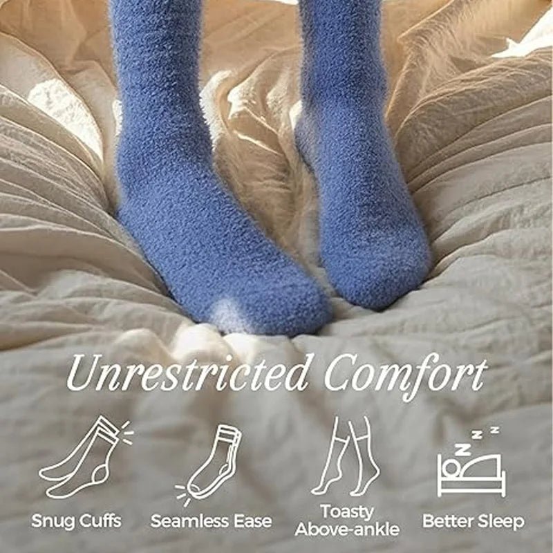Women's Warm Plush Thick Casual Socks – Cosy Fluffy Winter Socks - lily supply