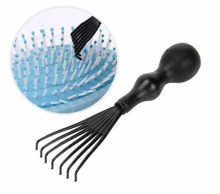 Exfoliating Bristle Hair Brush - Wet Curly Comb Salon Styling Tool - lily supply