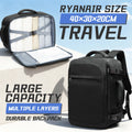 Travel Backpack for Women Men, Ryanair Carry-on Baggage 40x20x25, Wiz Air Multi Functional, Large Capacity Bagpack Easyjet