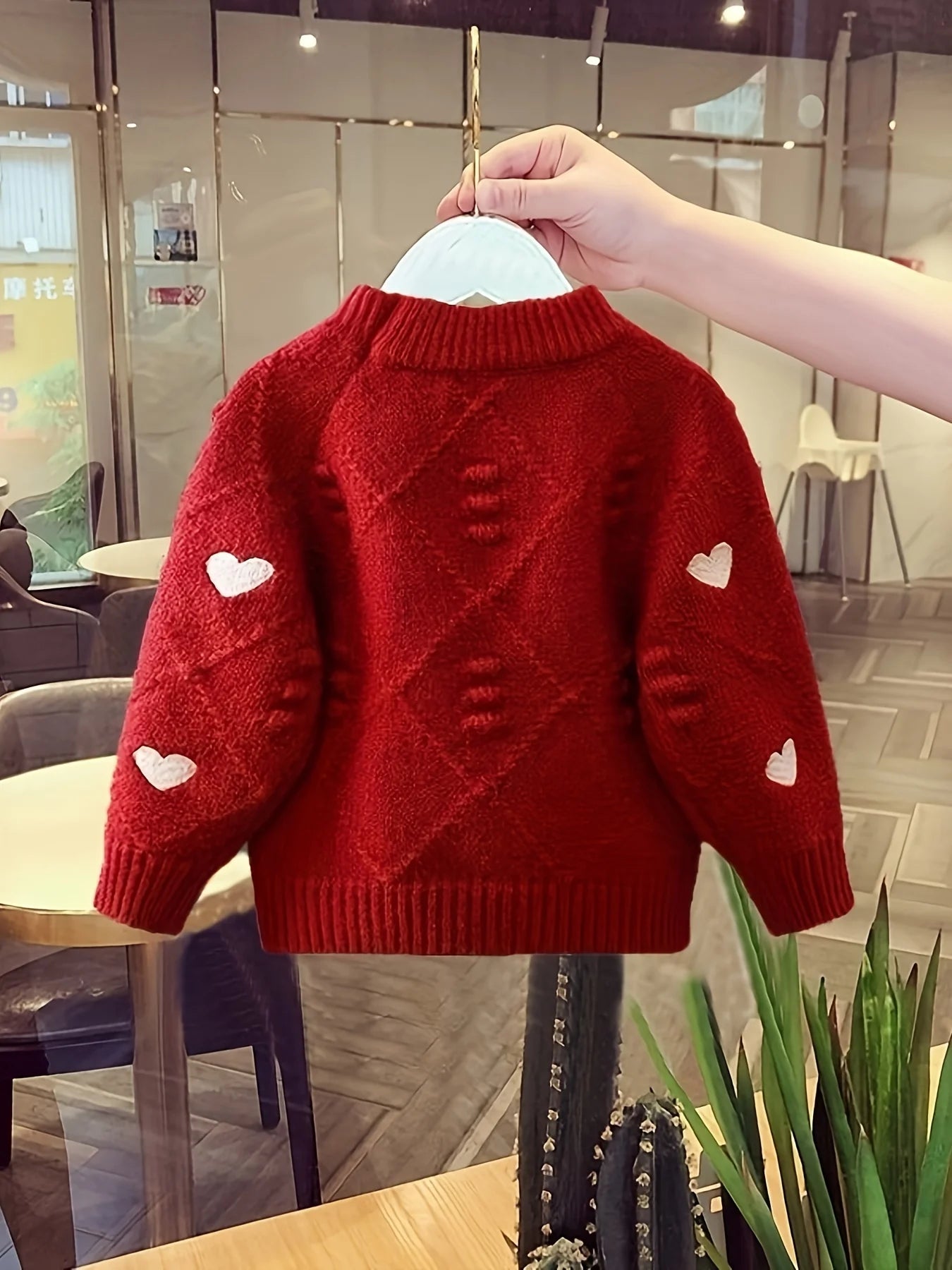 Girls Sweater Spring & Fall New Style Children's Tops Girls Thickened Knitted Bottoming Shirt - lily supply