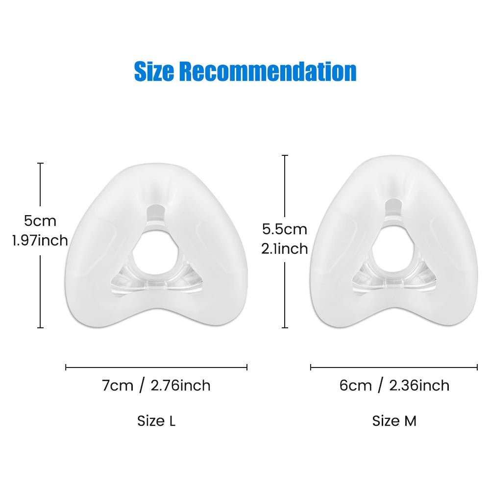 1/2pcs Nasal Cushion for Airfit N20 Silicone Replacement , Compatible with N20 Face Masks, AirfitN20 Mask Covering Nose，Soft - lily supply