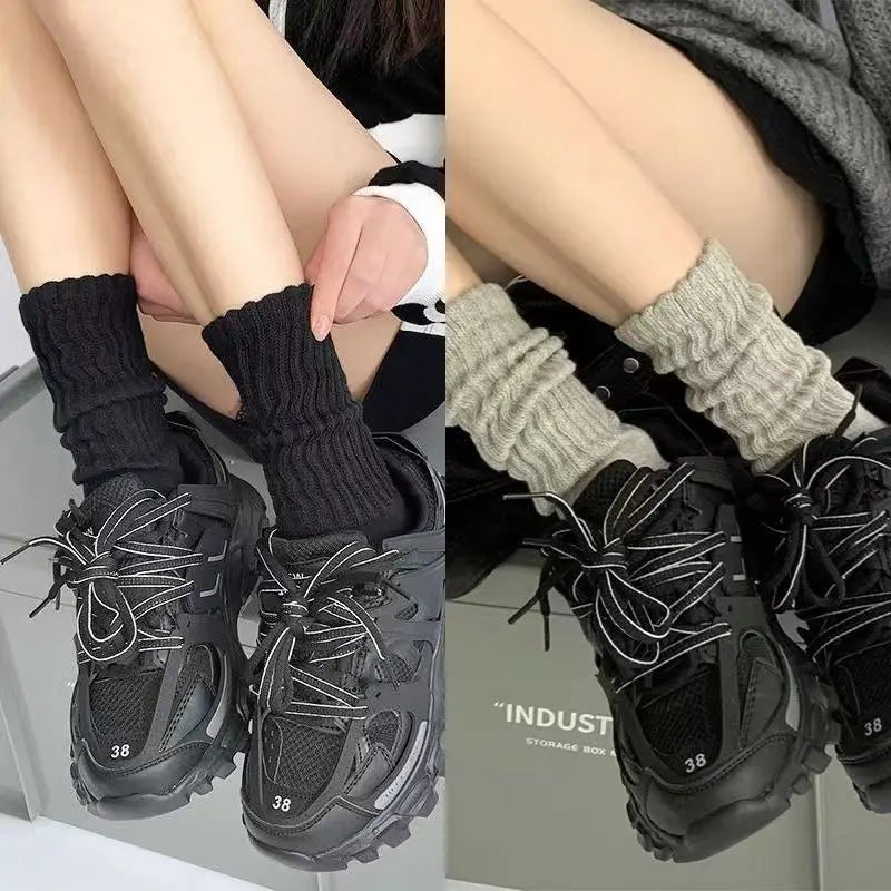 Women's Lolita Knitted Long Socks – Over - Knee Thigh High Socks - lily supply