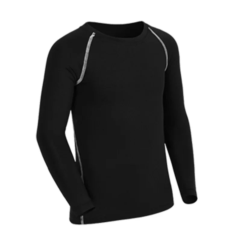 Kids Children Boy Girl Running Long T Shirt Fitness Sport Basketball Football Gym Sportswear Soccer Hiking Undershirt jerseys 6 - lily supply