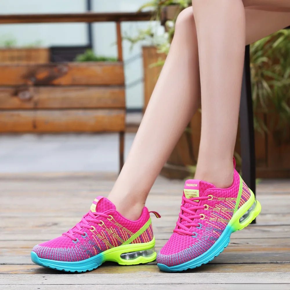 Women Sports Shoes Outdoor High Quality Running Shoes Breathable Athletics Casual Sneaker Ladies Non - slip Sport Walking Shoes - lily supply