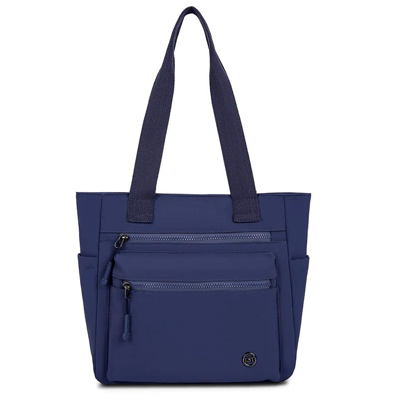 Women's Waterproof Canvas Eco Shoulder Tote Bag - Work School Travel Shopping - lily supply